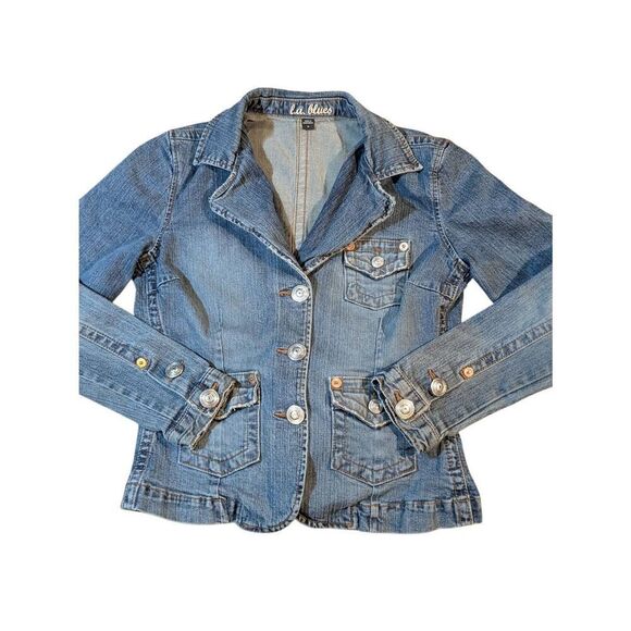 Vintage L.A. Blues denim jacket. Size M - Picture 1 of 12